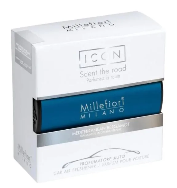 Millefiori Milano Vůně do auta Icon Classic Mediterranean Bergamot 47 g