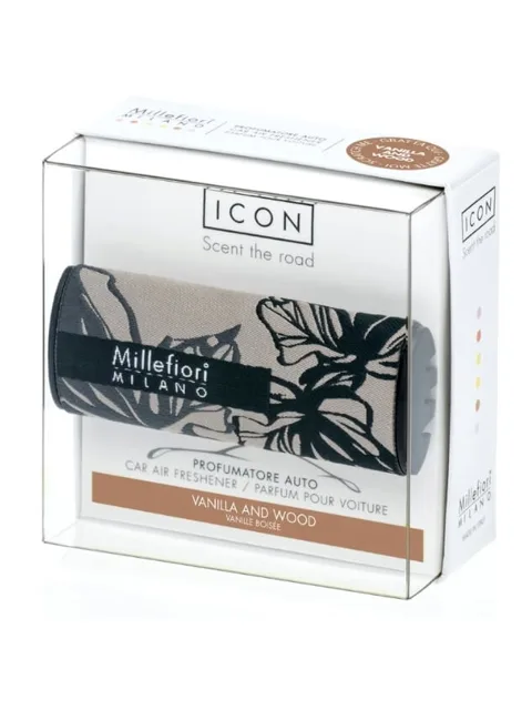 Millefiori Milano Vůně do auta Icon Textil Floral Vanilla & Wood 47 g