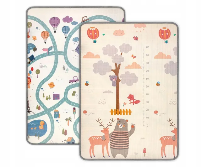 Milly Mally Oboustranná pěnová podložka 178x120 Kinder Animals