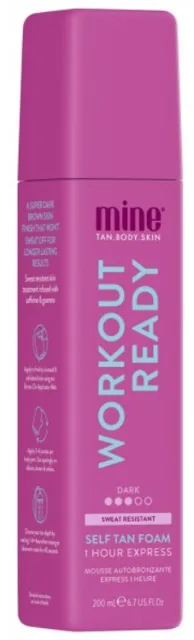 Minetan Samoopalovací pěna pro aktivní životní styl Workout Ready (Self Tan Foam) 200 ml