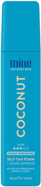Minetan Samoopalovací pěna pro ultra tmavé opálení Coconut (Water Self Tan Foam) 200 ml