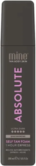 Minetan Ultra tmavá samoopalovací pěna Absolute (Self Tan Foam) 200 ml