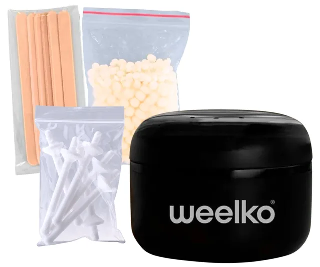 Mini ohřívač depilačního vosku Weelko Pocket Wax - 8 g, černý (WKE022) + dárek zdarma