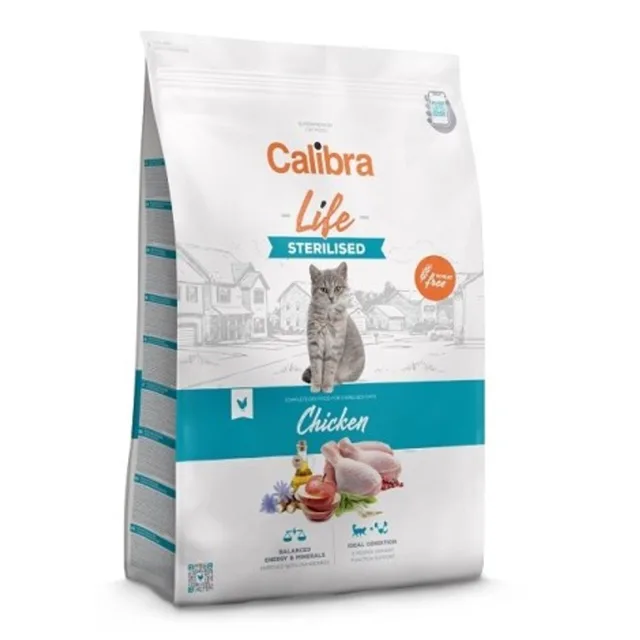 Minimální trvanlivost do 10.4. 2026: Calibra Cat Life Sterilised Chicken 6 kg | P59339