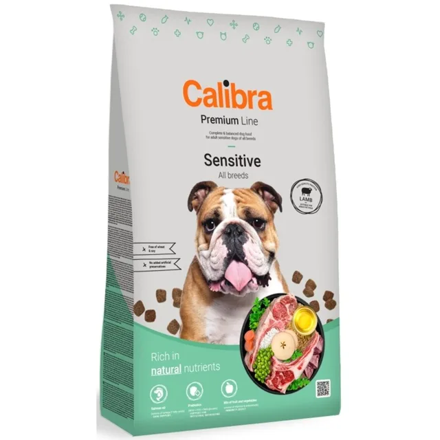Minimální trvanlivost do 12.9. 2026: Calibra Dog Premium Line Sensitive Lamb 12 kg | P59696
