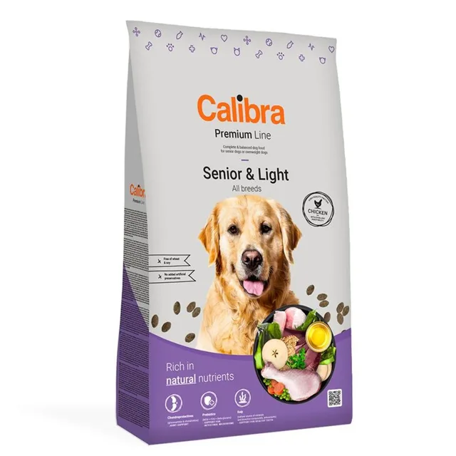 Minimální trvanlivost do 13.6. 2026: Calibra Dog Premium Line Senior & Light 3 kg | P59623