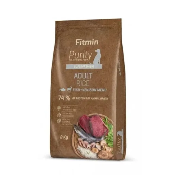 Minimální trvanlivost do 13.7. 2026: Fitmin Dog Purity Rice Adult Fish & Venison 12 kg | P59727