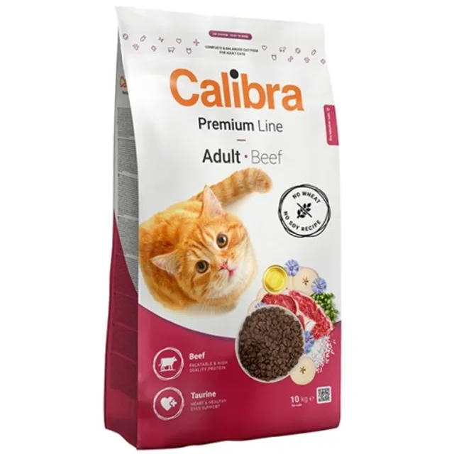 Minimální trvanlivost do 3.8. 2026: Calibra Cat Premium Line Adult Beef 10 kg | P59664