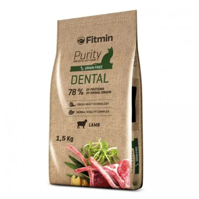 Minimální trvanlivost do 8.8. 2026: Fitmin Cat Purity Dental 1,5 kg | P59755