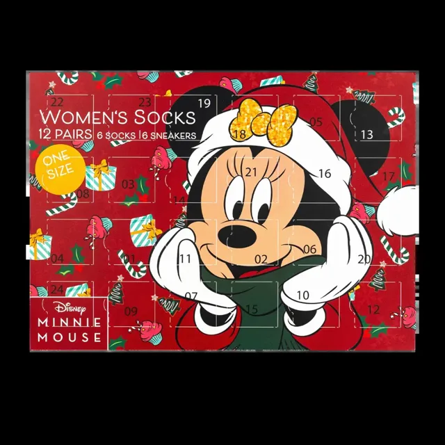 Minnie Mouse Adventní kalendář Minnie Mouse Ponožky