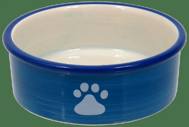 Miska MAGIC CAT keramická kočičí tlapka modrá 12,5 cm