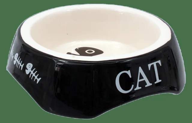 Miska Magic Cat potisk Cat černá 15x15x4,5cm