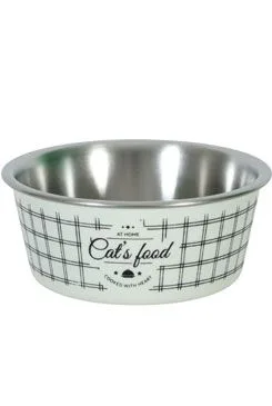 Miska nerez kočka Food Cat 400ml béžová Zolux