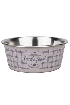 Miska nerez kočka Food Cat 400ml růžová Zolux