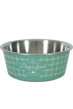 Miska nerez pes Food Dog 1,2l zelená Zolux