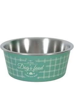 Miska nerez pes Food Dog 400ml zelená Zolux