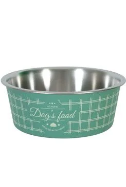 Miska nerez pes Food Dog 750ml zelená Zolux