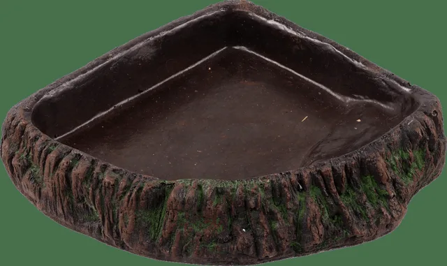 Miska Repti Planet terarijní rohová tmavá 18,5×19×4cm