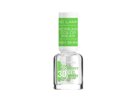 Miss Sporty péče o nehty 3D gel Top Coat