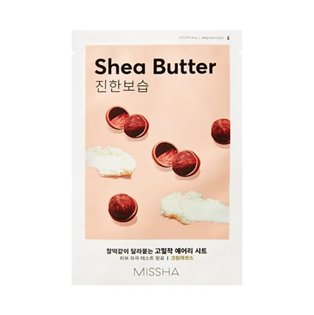 MISSHA Airy fit sheet mask shea butter plátýnková maska 19 g