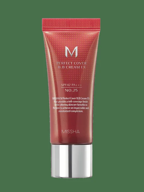Missha BB krém SPF 42 Perfect Cover (BB Cream Ex) 20 ml 25 Warm Beige