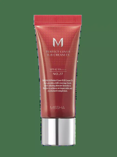 Missha BB krém SPF 42 Perfect Cover (BB Cream Ex) 20 ml 27 Honey Beige