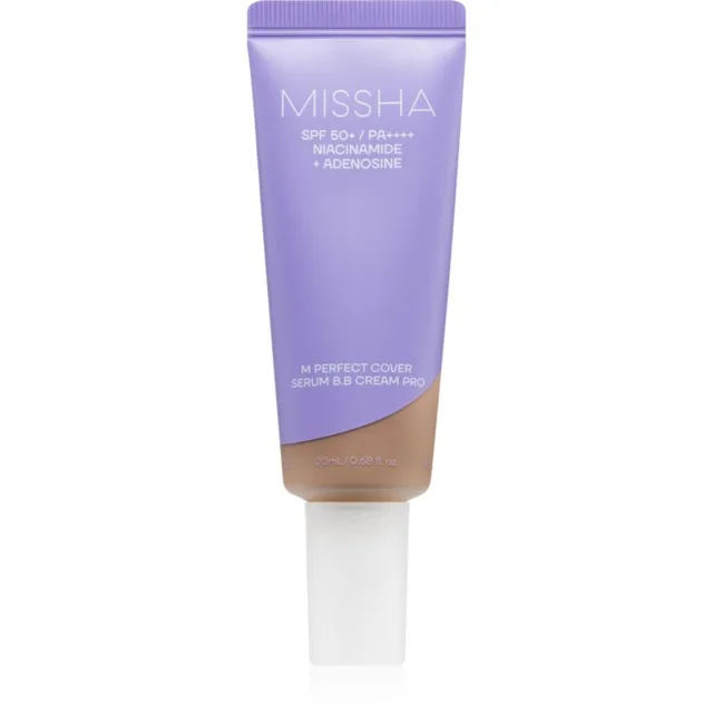 Missha M Perfect Cover Serum BB Cream Pro BB krém pro bezchybný a sjednocený vzhled pleti SPF 50+ odstín #41 20 ml