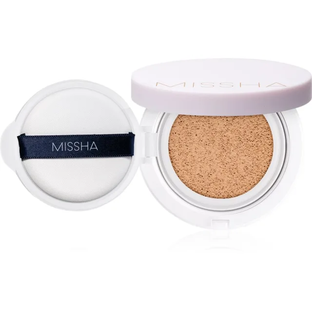 Missha Magic Cushion Cover Lasting dlouhotrvající make-up v houbičce SPF 50+ odstín #21 Natural Light Beige 15 g