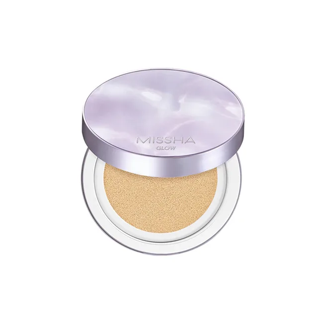 Missha Make-up v houbičce SPF 50 Glow Layering Fit Cushion 14 g 21 Vanilla