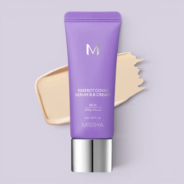 MISSHA - Perfect Cover Serum BB Cream SPF50+ PA++++ - Pečující BB sérum s SPF #21 Light Beige - 50 ml