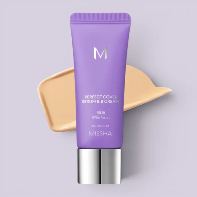 MISSHA - Perfect Cover Serum BB Cream SPF50+ PA++++ - Pečující BB sérum s SPF #25 Warm Beige - 20 ml