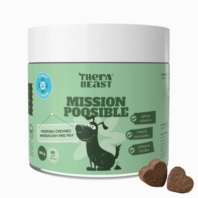 Mission Poosible – probiotika a prebiotika pro psy – 60 ks – Therabeast