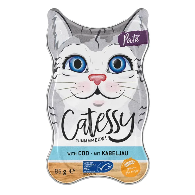 Mističky Catessy Paté s jemnými kousky MSC tresky - 18 x 85 g