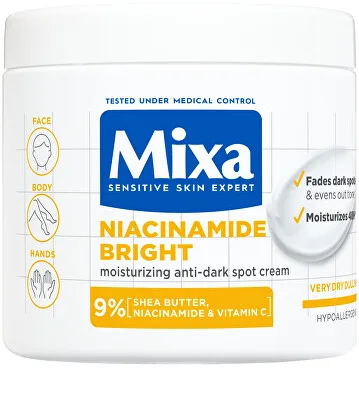 Mixa Niacinamide Bright hydratační krém proti tmavým skvrnám 400ml