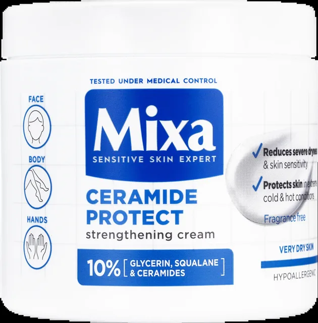 Mixa Posilující tělová péče pro velmi suchou pokožku 400 ml
