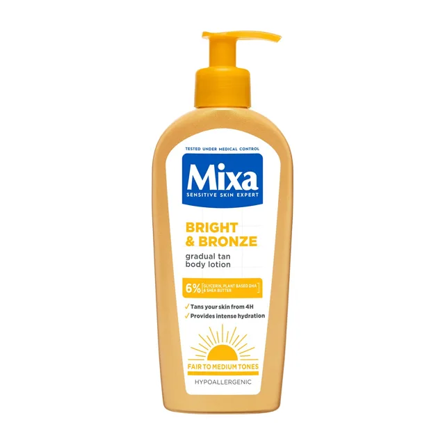 Mixa Samoopalovací mléko pro postupné opálení Bright and Bronze 250 ml