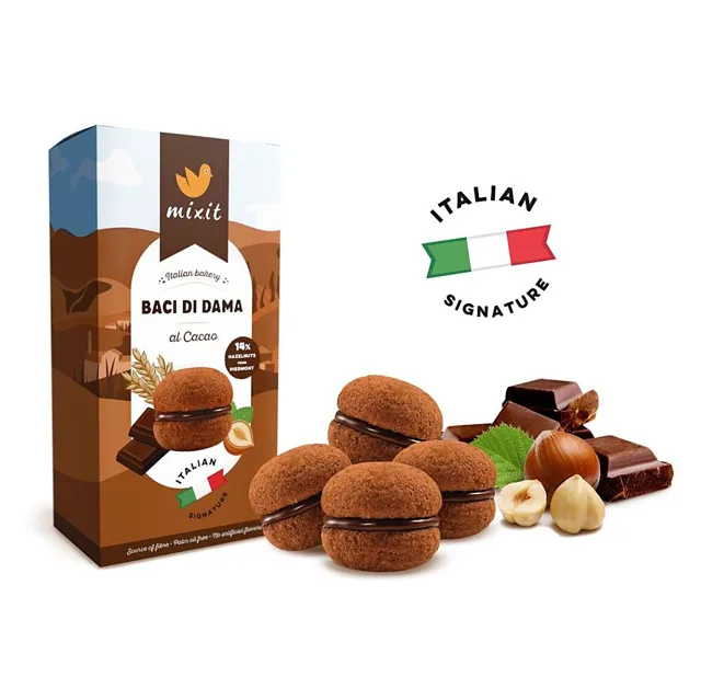 MIXIT Italian bakery sušenky baci di dama al cacao 170 g
