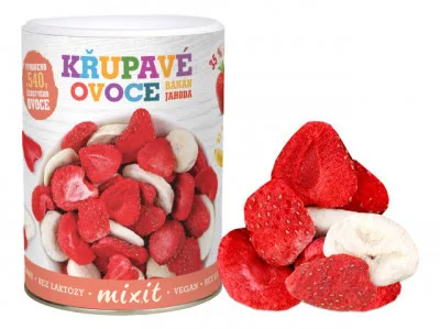 Mixit Krupavé ovoce Banán Jahoda 80g