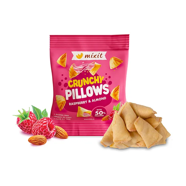 MIXIT Křupavé polštářky malina a mandle 30 g
