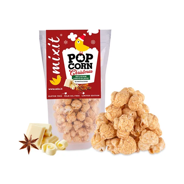 MIXIT Popcorn v bílé čokoládě a perníkovém koření 60 g