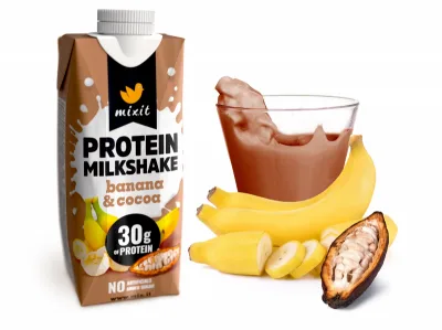 MIXIT Proteinový milkshake banán & kakao 330 ml