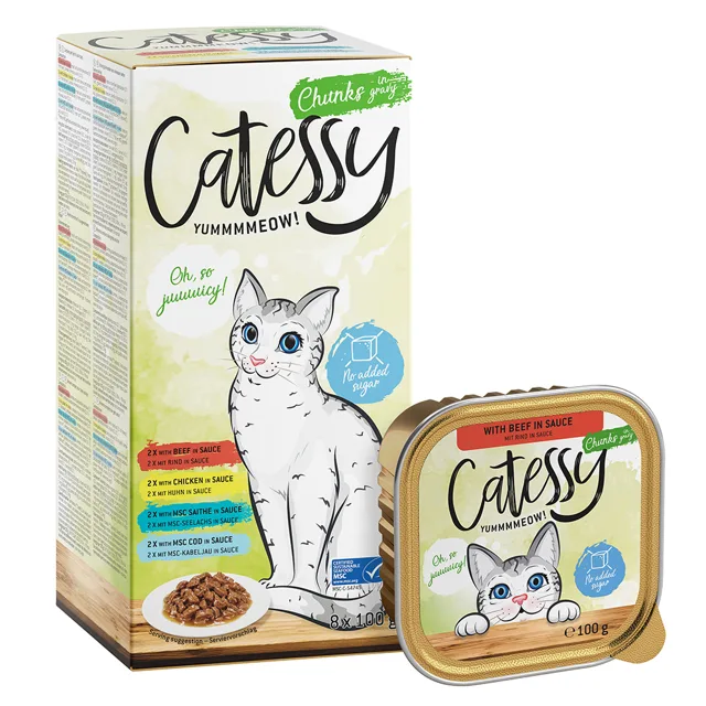 Mixpack Catessy mističky 64 x 100 g - jemná paštika mix I