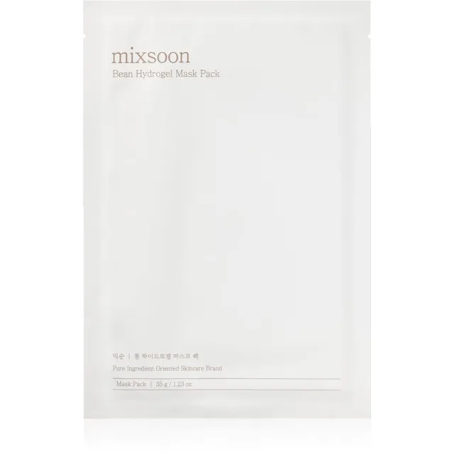 mixsoon Bean Hydrogel Mask Pack intenzivní hydrogelová maska pro rozjasnění a hydrataci 35 g