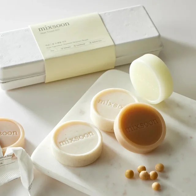 MIXSOON - Bean Travel Kit - Cestovní sada (šampon, kondicionér a mýdlo) - 3x25 g