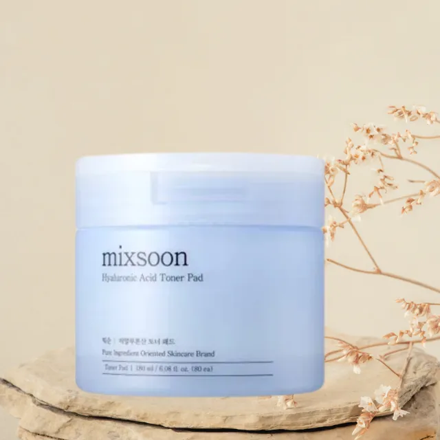 MIXSOON - Hyaluronic Acid Toner Pad - Hydratační tonerové tamponky s kyselinou hyaluronovou - 180 ml/ 80 ks