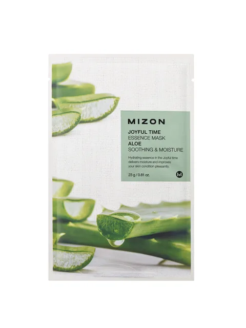 Mizon Plátýnková 3D maska s aloe vera pro zklidnění a hydrataci pleti Joyful Time (Essence Mask Aloe) 23 g