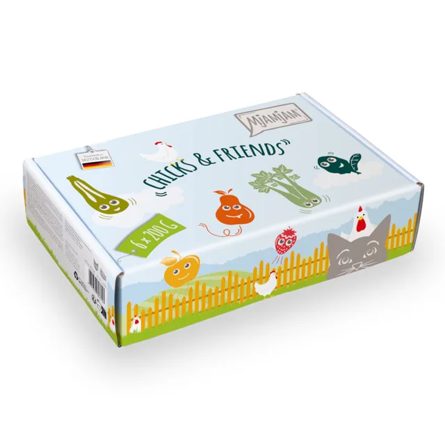 MjAMjAM 6 x 200 g - Chicks & Friends Multipack