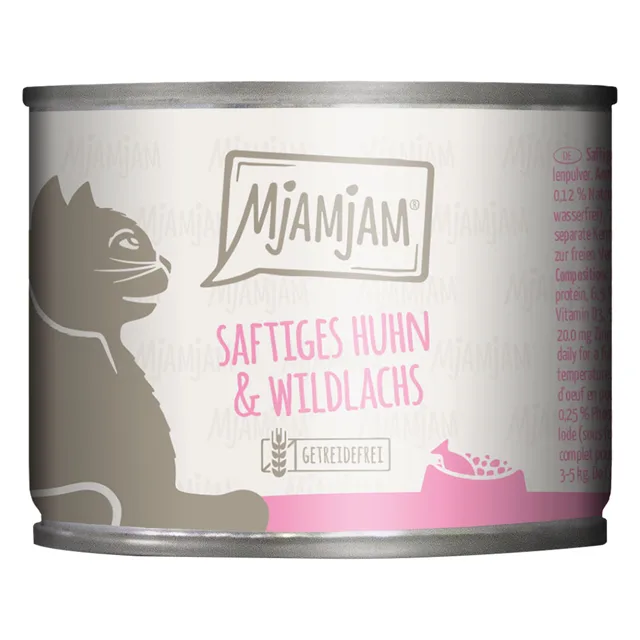 MjAMjAM 6 x 200 g - šťavnaté kuře s lososem