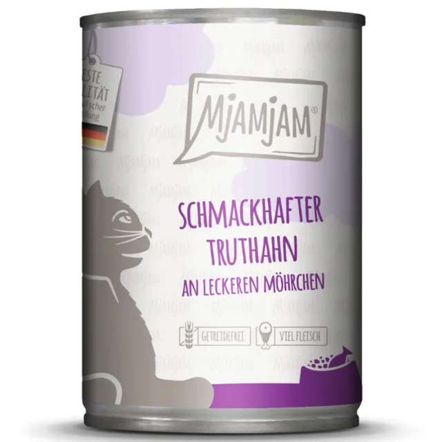 MjAMjAM 6 x 400 g - chutné krůtí maso s lahodnou mrkví