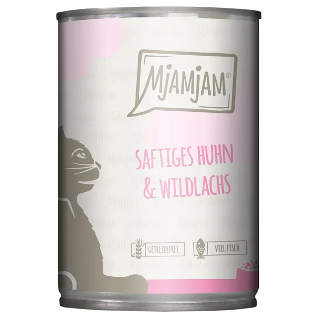 MjAMjAM 6 x 400 g - kuřecí a divoký losos